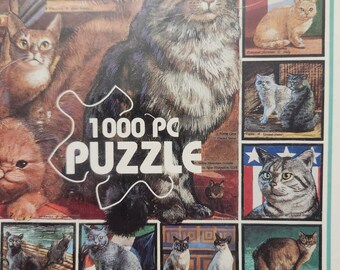 ヴィンテージ 90年代 猫の世界 1000ピース ジグソーパズル 1998年