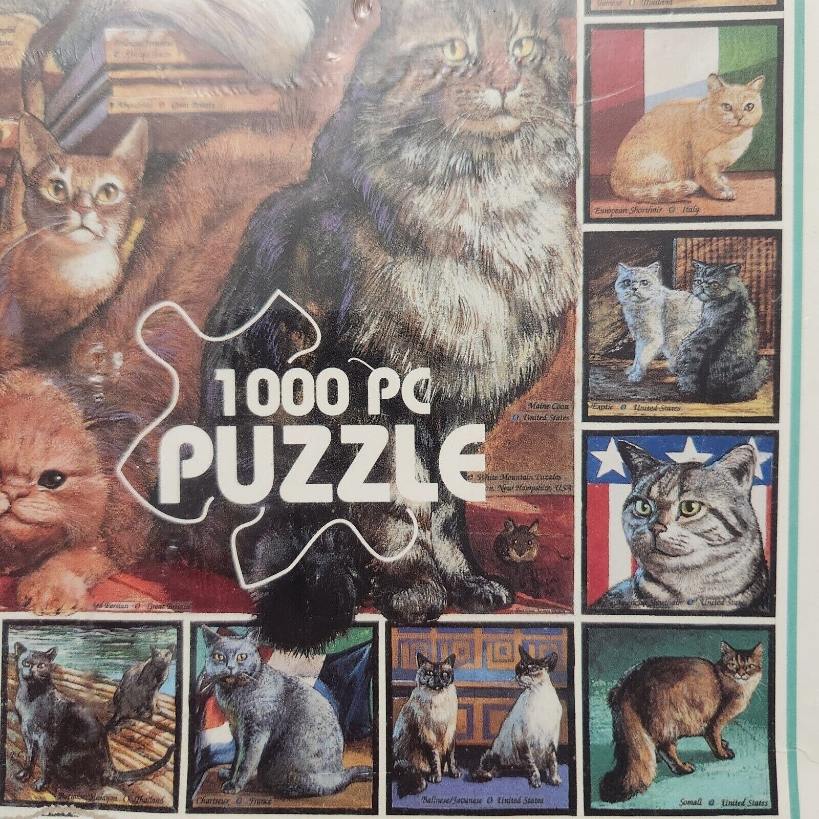 ヴィンテージ 90年代 猫の世界 1000ピース ジグソーパズル 1998年