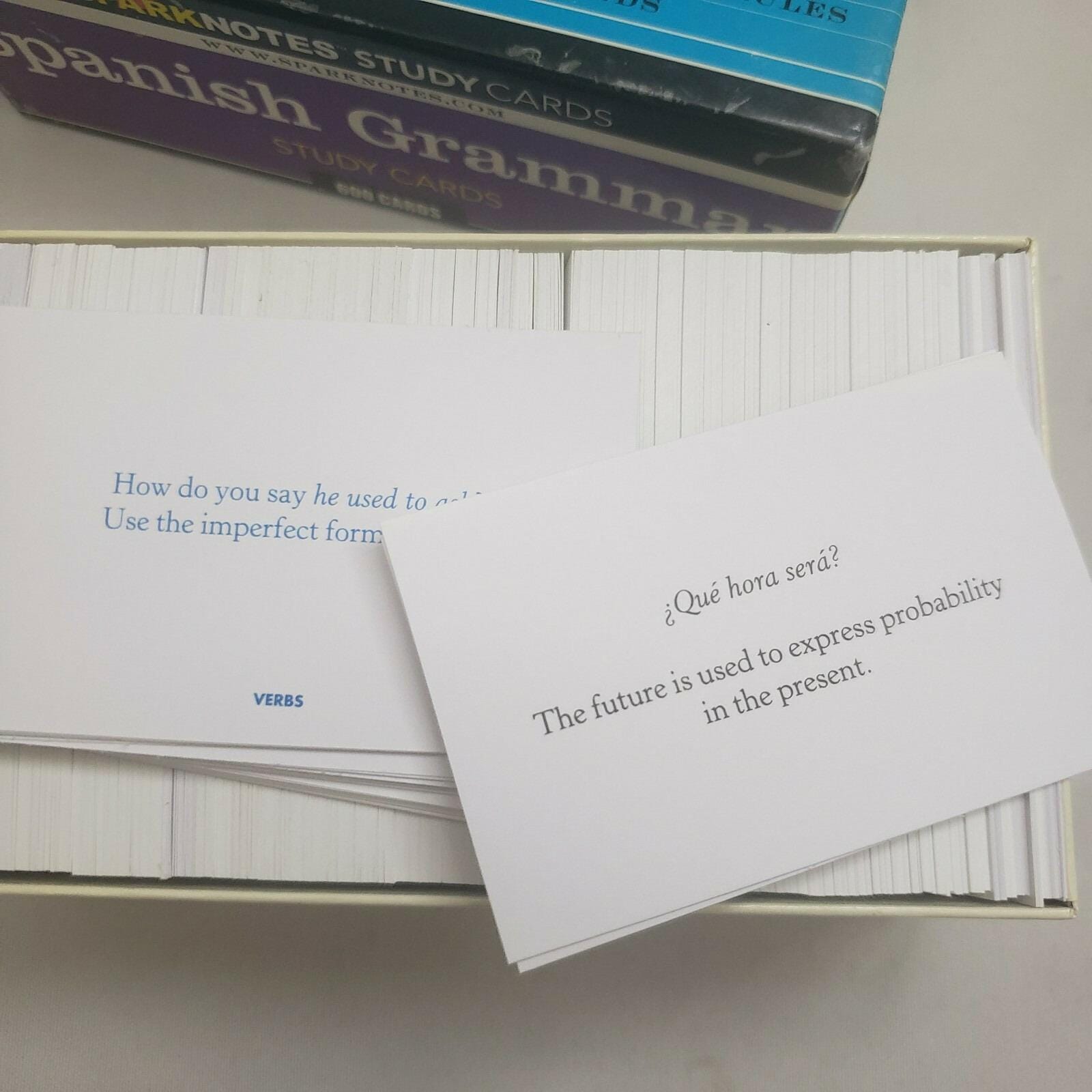 English Study Card Sparknotes Study Cards, English Grammar 600-card Boxed Set (2004) - Etsy