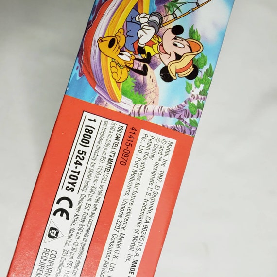 Mickey Mouse Fishing 70 Piece Sicker Puzzle Complete 41415 1997