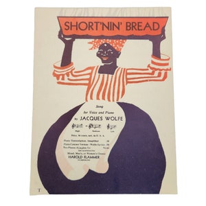 Short&#39;nin&#39; Bread Short&#39;nin&#39; Bread Rare Vintage Sheet Music G Schirmer NY