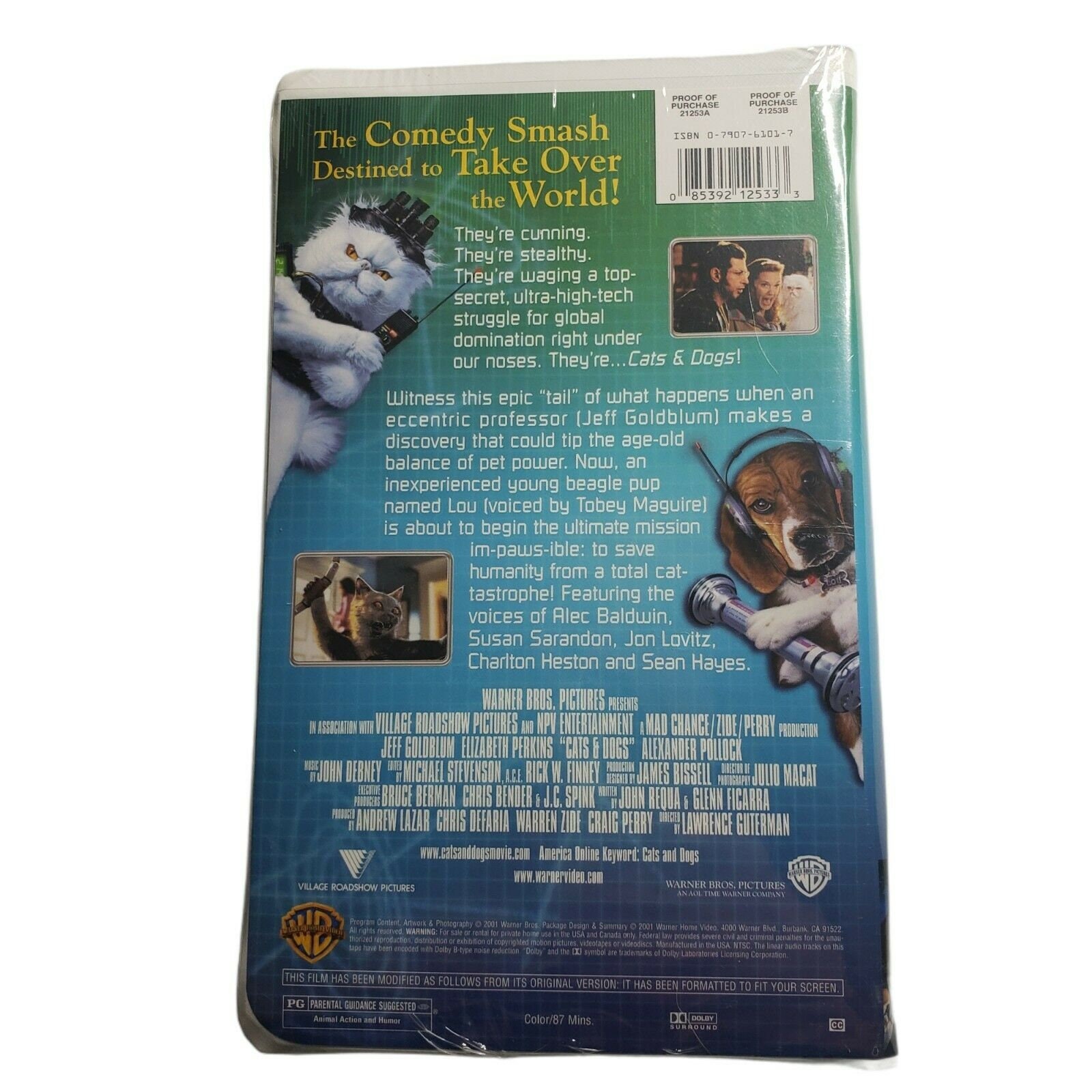 Cats & Dogs VHS 2001 Clamshell Factory Sealed - Etsy