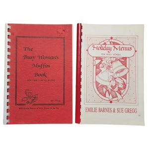 Vintage The Busy Woman’s Muffin Book and Holiday Menu Sue Gregg Cookbooks