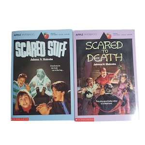 Scared Stiff & Scared to Death by Jahnna N. Malcolm Young Adult Paperback Books Vintage 90s