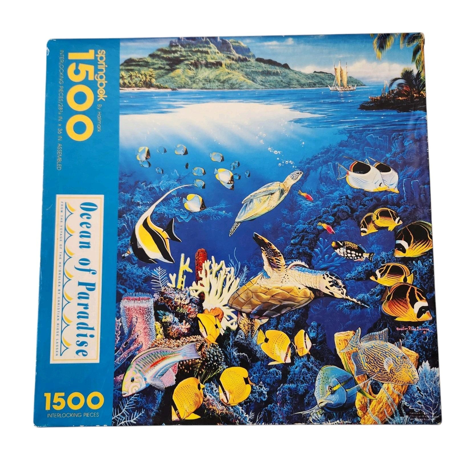 Puzzle、voyage、CDアルバム Springbok Ocean of Paradise 1500 Pc Puzzle Christian Riese Lassen