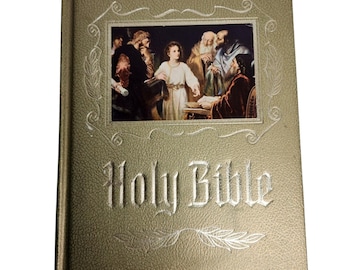 Vintage Holy Bible Master Reference Edition KJV Red Letter Edition 1971