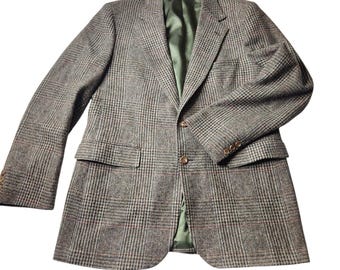 メンズ 1940年代 ハウンドトゥース ウールジャケット - プリーツ