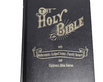 The Holy Bible Center References Subject Index Red Letter 1973 King James Dove