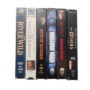 Vintage Action Thriller VHS Movie Lot Hollow Man Stir of Echos The Riverwild