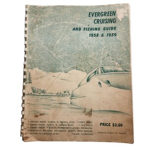 Guía de navegación Evergreen Pacific: Mapas náuticos de las aguas del estado de Washington (1958)