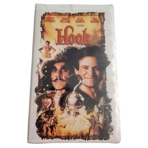 Hook VHS 1997 Robin Williams Dustin Hoffman Julia Roberts Hard Shell Clam Case