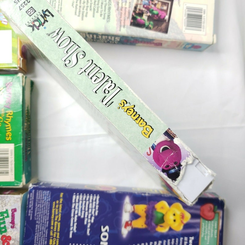 Lot of 6 Barney VHS Tapes Talent Show Fun and Games Dino ...