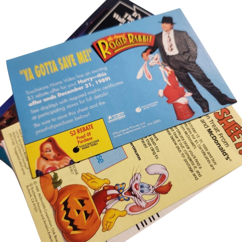 Vintage Who Framed Roger Rabbit VHS Movie 80s Classic Movie - Etsy