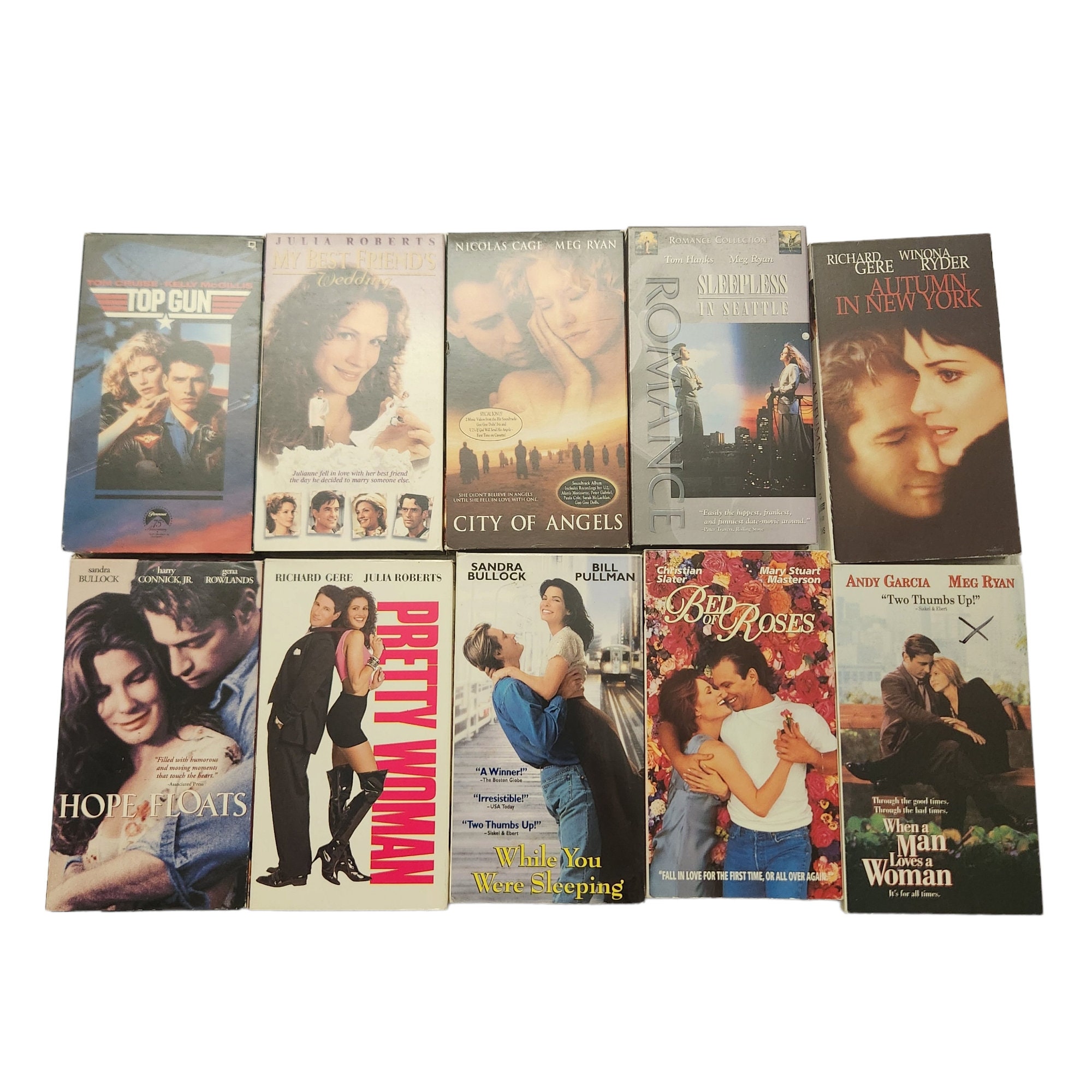 Vintage VHS Video Tapes Classic 80s 90s Romance Drama Movies