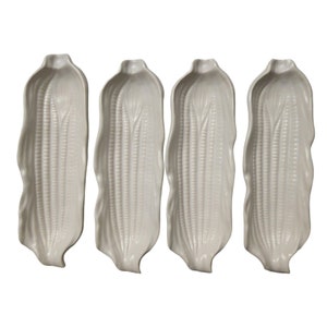 Vintage Signature By Japan Ceramic Corn Dishes Set of 4