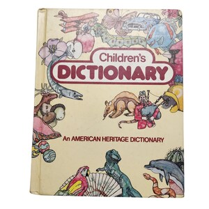 Vintage Children&#39;s Dictionary &quot;An American Heritage Dictionary&quot; by Houghton Mifflin 1979