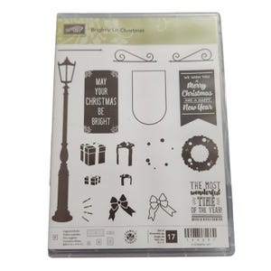 Stampin&#39; Up Brightly Lit Christmas Stamp Set & Christmas Lampost Dies