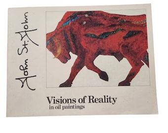 John St. John Visions Of Reality In Painting Signed Autographed 1981 Fine Art Paperback