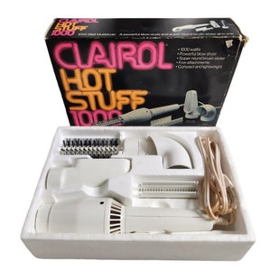 Vintage Clairol Hot Stuff 1000 Multidryer Set Complete In Original Box 1976