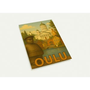 Vintage Oulu Postkarten