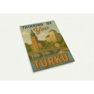 Cartões postais vintage de Turku - pensando em você