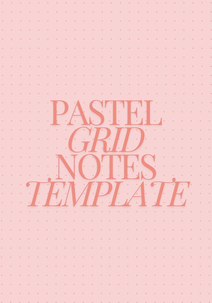 Pastel Dot Grid Template for Goodnotes, Notability, and More! - Etsy
