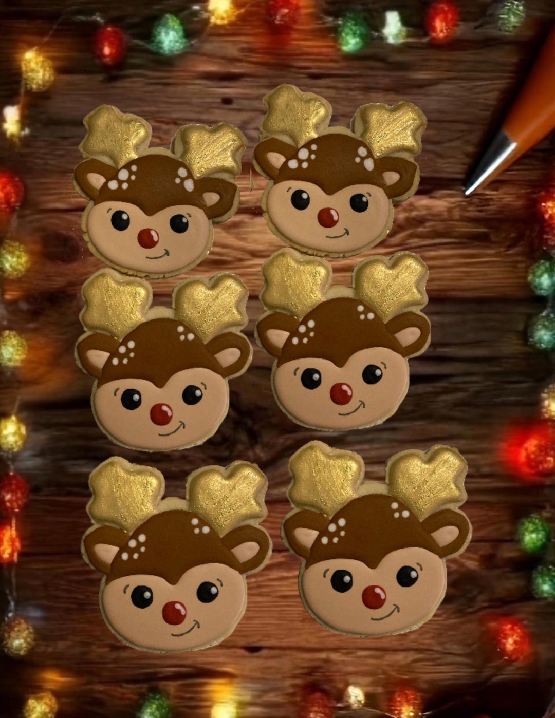Rudolph Cookies 1 Dozen - Etsy