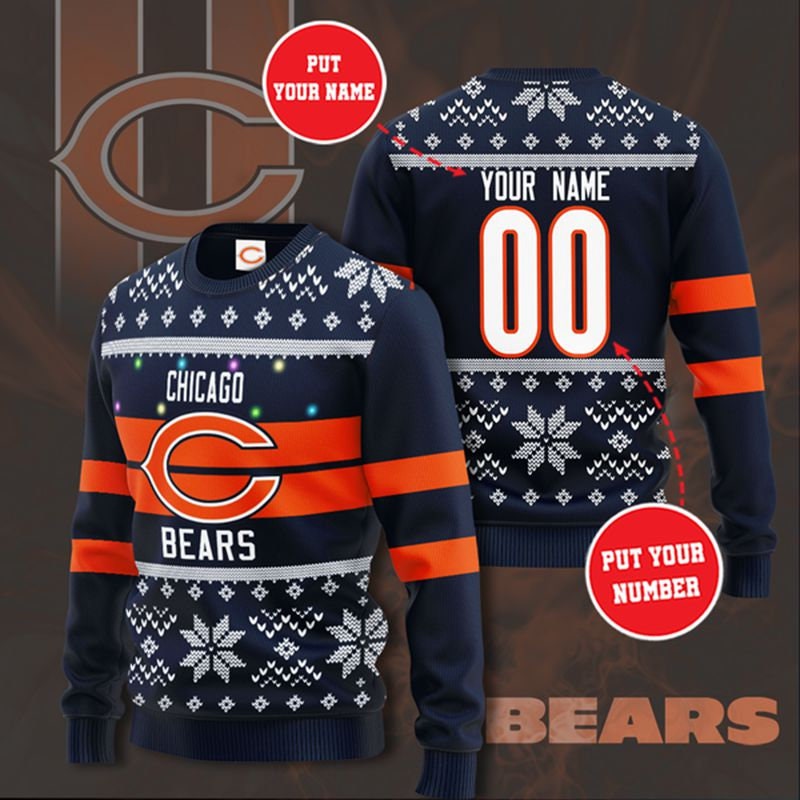 Chicago Bears Sweater - Etsy