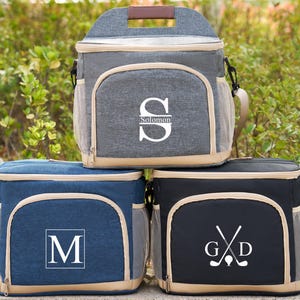 Personalized Groomsmen Cooler Bag,Custom Lunch Cooler Bag,Hiking Cooler Backpack,Golf Beer Cooler,Gifts for Him,Groomsmen Gifts