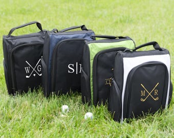 Personalized Golf Shoes Bag with Embroidered Initials,Monogrammed Cleat Bag,Groomsman  Gifts,Custom Gift for Golfer,Christmas Gift  for Men