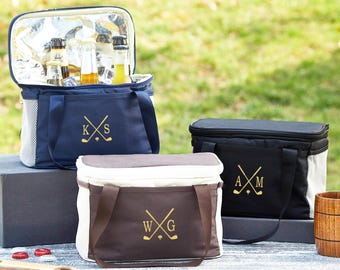 Borsa termica da golf personalizzata, borsa termica per birra con monogramma, regalo ideale