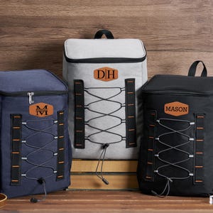 Personalized Groomsmen Cooler Backpack, Custom Lunch Cooler Backpack, Insulated Bag, Hiking Cooler Backpack, Best Man Gift, Gift for Him