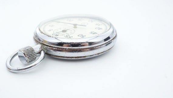 Chronomètre Mécanique Soviétique Agat, Modèle 4282, Zlatoust, Boîtier Plastique Noir, Vintage