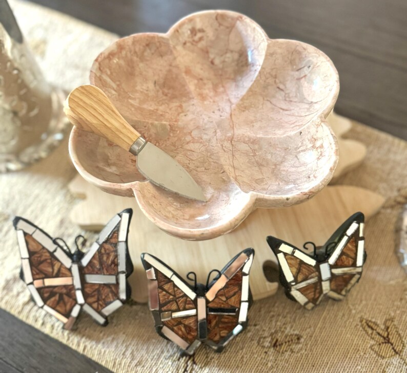 Elegant Vintage Onyx Table Setting Mexican Crafted Platter handcrafted