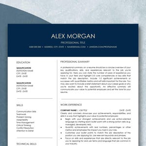 Modern Executive Resume Template, Professional Resume Template, CV Template, Job Application, Mens Resume, CEO Resume Template, CTO Resume
