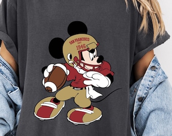 All teams  AVAILABLE,football inspired Mickey Mouse Tshirt , men, women, kids, toddlers, Custom Football shirt, Disney Football tee