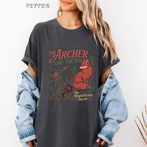 Comfort Colors The Archer And The Fox shirt, Once Upon A Broken Hea rTee, Ballad Of The Archer And The FoxT-shirt, Fantasy Reader Shirt image 4