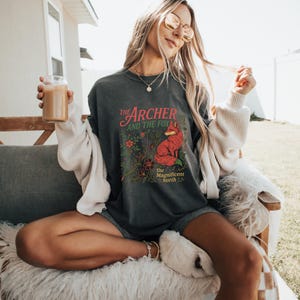 Comfort Colors The Archer And The Fox shirt, Once Upon A Broken Hea rTee, Ballad Of The Archer And The FoxT-shirt, Fantasy Reader Shirt image 5