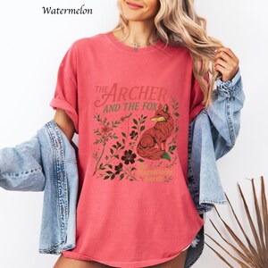 Comfort Colors The Archer And The Fox shirt, Once Upon A Broken Hea rTee, Ballad Of The Archer And The FoxT-shirt, Fantasy Reader Shirt image 9
