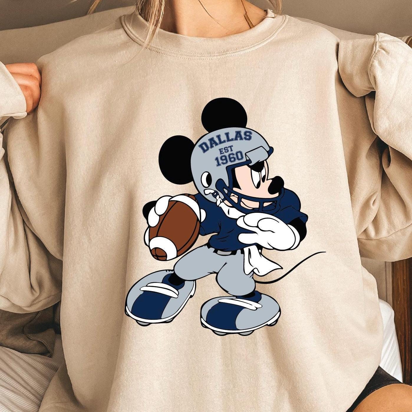 Apparel Mickey Mouse Dallas Cowboys Hoodie Discount Dallas Cowboys