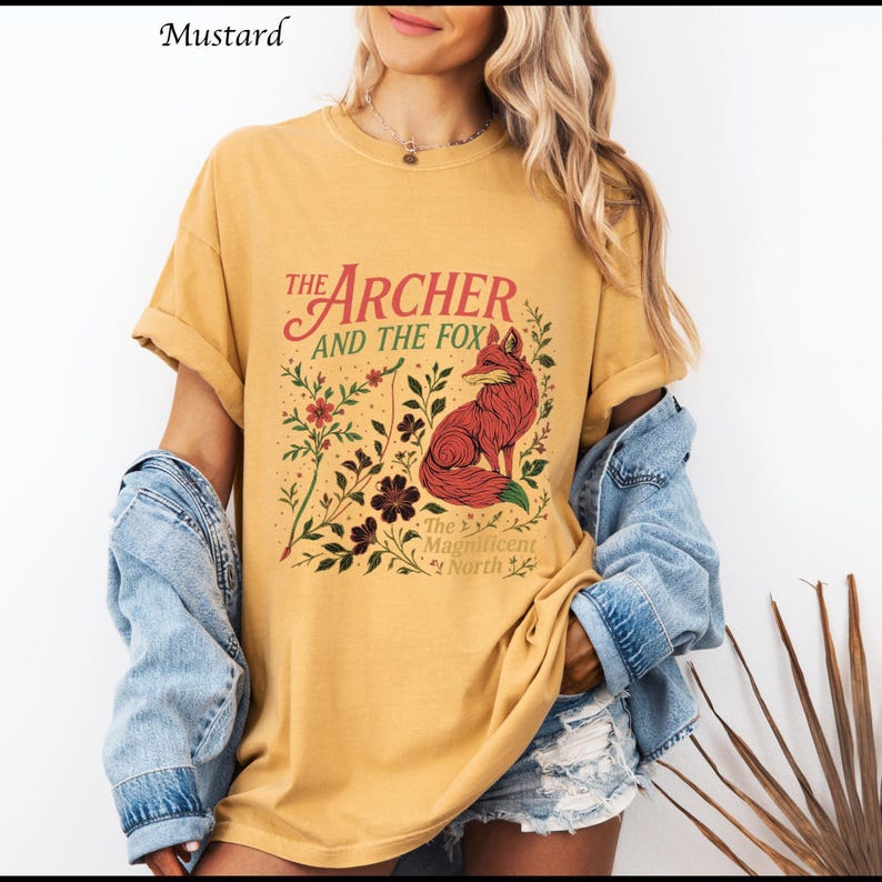 Comfort Colors The Archer And The Fox shirt, Once Upon A Broken Hea rTee, Ballad Of The Archer And The FoxT-shirt, Fantasy Reader Shirt image 3