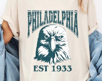 Phillies Comfort Colors Shirt, Philadelphia Football Shirt Vintage Style Philadelphia  Football Tshirt Philadelphia Eagle Graphic tee