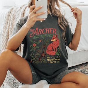 Comfort Colors The Archer And The Fox shirt, Once Upon A Broken Hea rTee, Ballad Of The Archer And The FoxT-shirt, Fantasy Reader Shirt image 1
