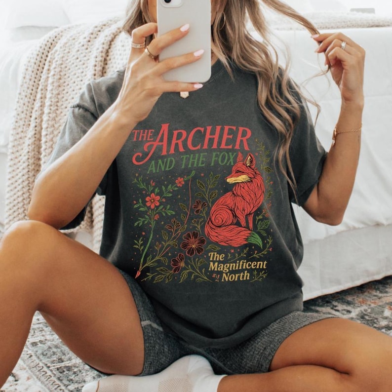 Comfort Colors The Archer And The Fox shirt, Once Upon A Broken Hea rTee, Ballad Of The Archer And The FoxT-shirt, Fantasy Reader Shirt image 1