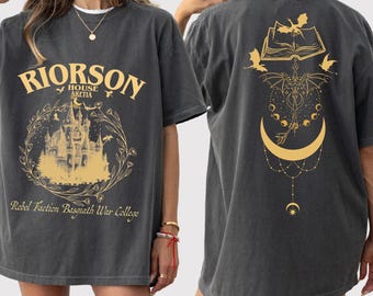 Xaden Riorson House 2-Sided Shirt, Iron Flame TShirt, Fourth Wing Shirt, Dragon Rider Bookish, Basgiath War College, Violet SorrengailBP