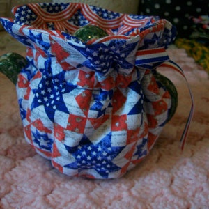 Patriotic Insulated Reversible Tea Pot Cozy 2-4 Cup