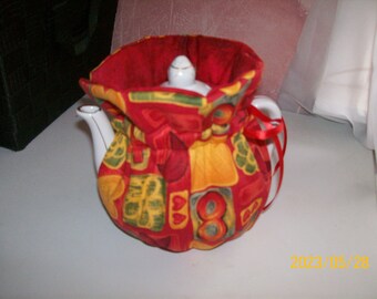 Heart and Moon Small Reversable Teapot Cozy 2-4 cup