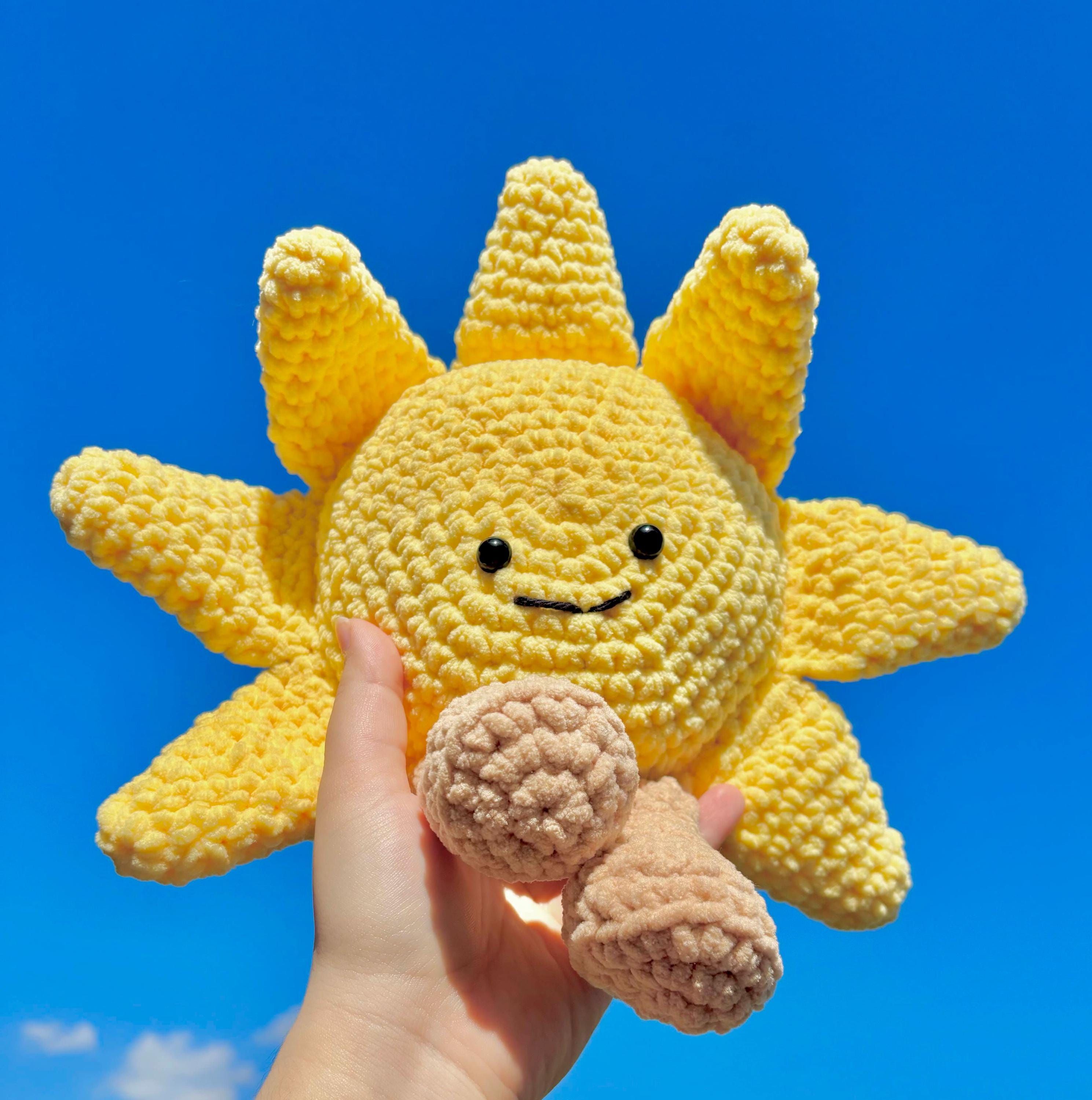 Sunちゃん33‪₊✼̥୭* Amusing Sun Buddy Crochet Amigurumi PATTERN - US English PDF