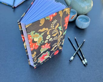 Handmade Coptic Stitch Journal: Floral Art Paper Notebook