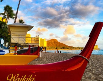 Waikiki - Instant Digital Download, Wall Art, Home Decor, Office Decor